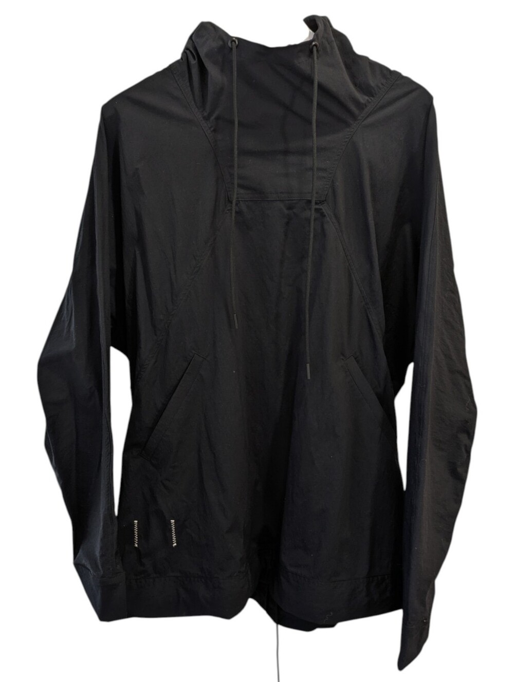NEW Reigning Champ Jide Osifeso Nylon Hoodie Large Black Pullover Jacket Pockets